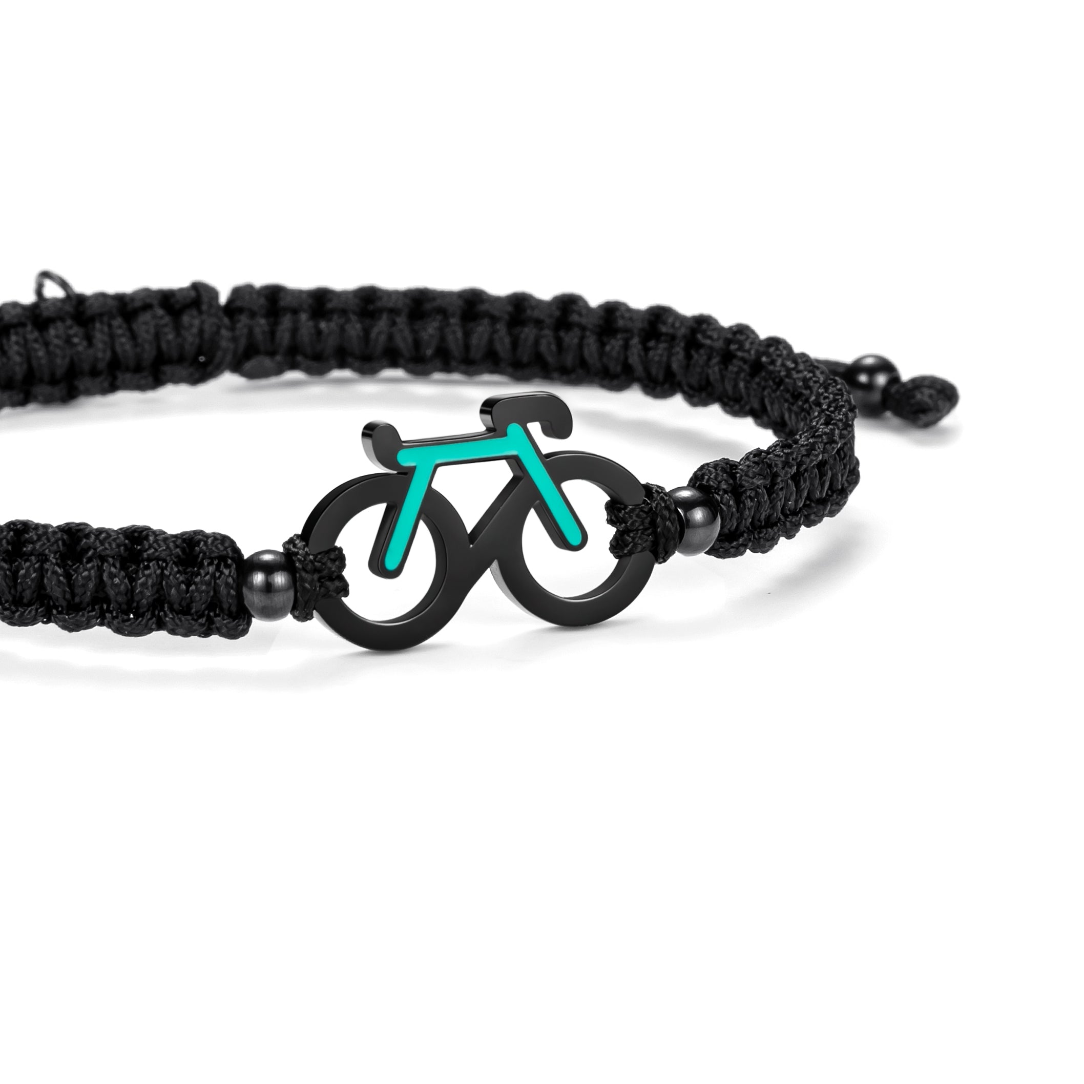 Mint Bike Braided Bracelet