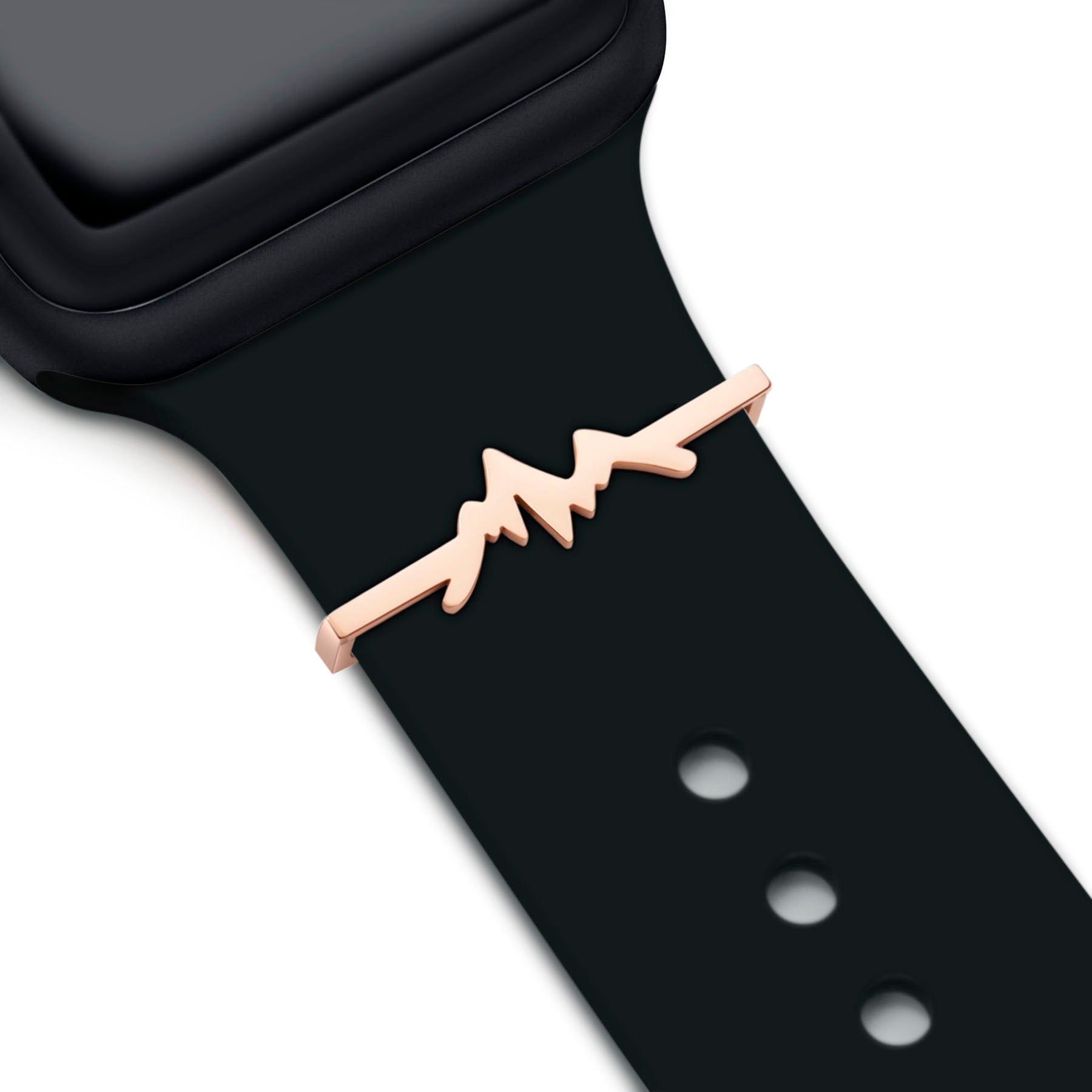 Dije de montaña en oro rosa + banda