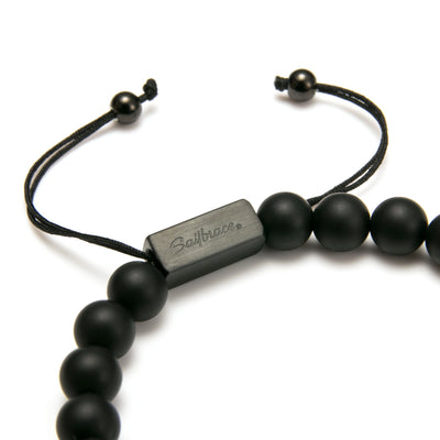 Black Anchor Beaded Bracelet