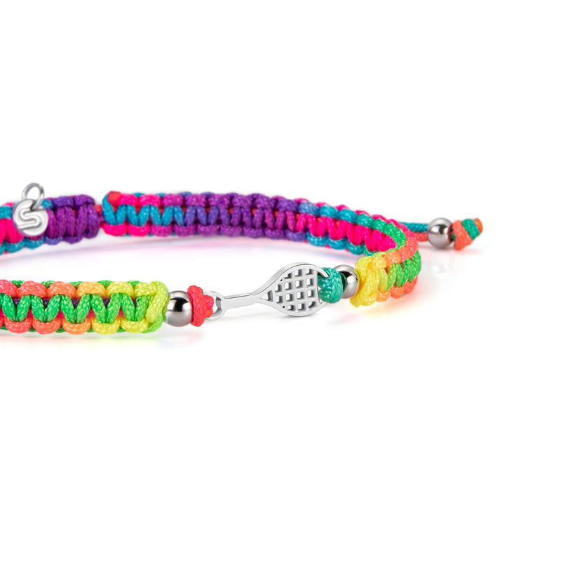 Silver Tennis CHROMATIC Braided Bracelet