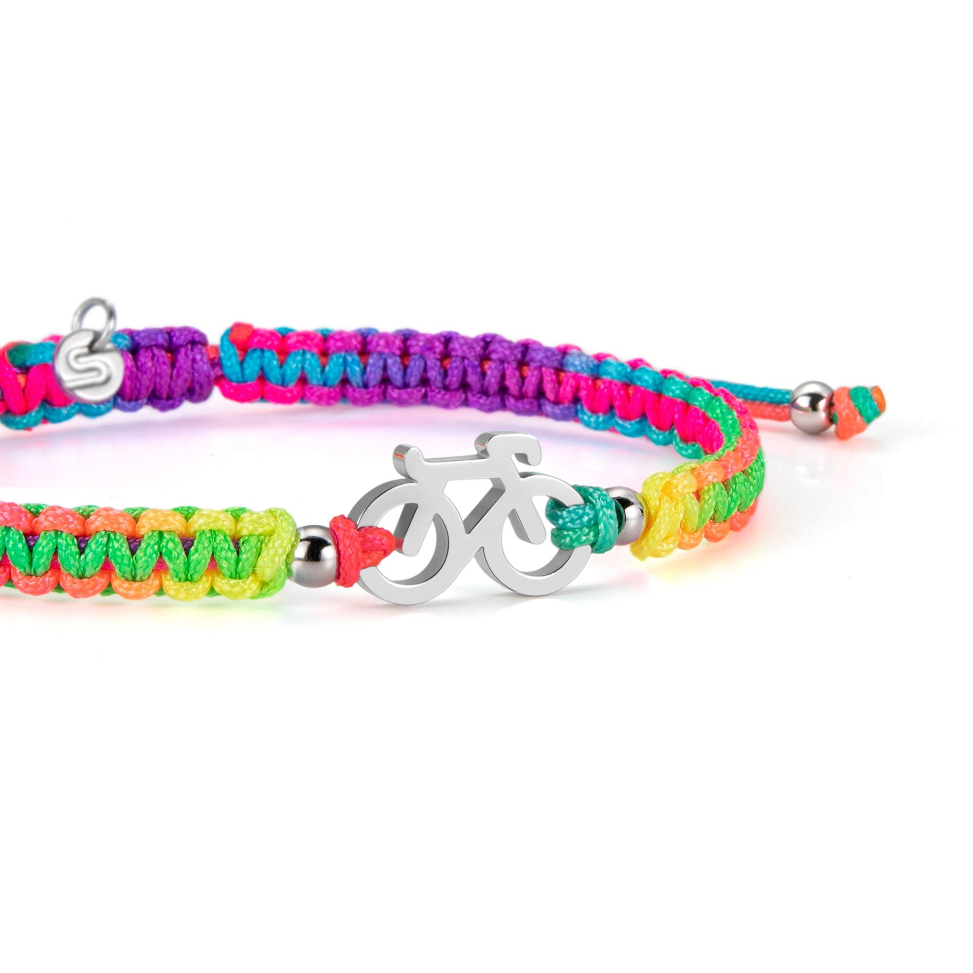Silver Bike CHROMATIC Braided Bracelet