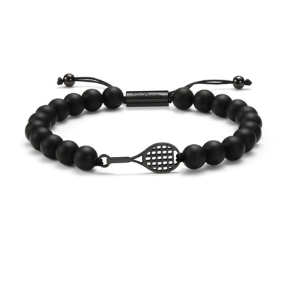 Black Tennis Beaded zapestnica