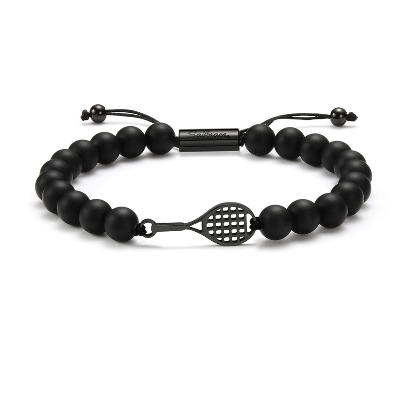 Black Tennis Beaded zapestnica