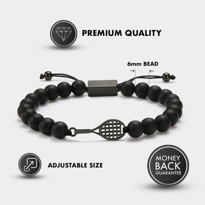 Bracciale Black Tennis Beaded