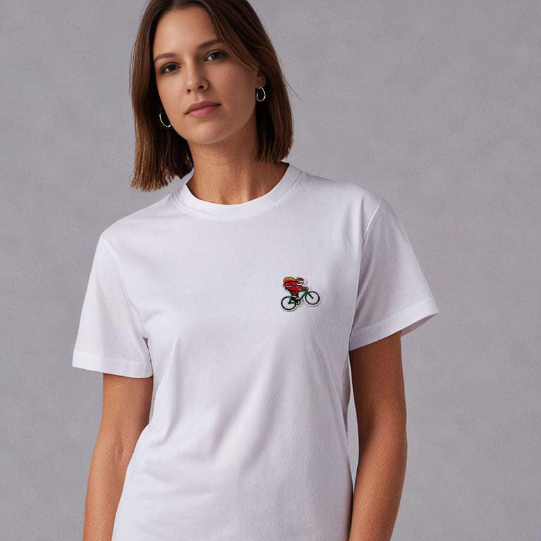 Santa Biker T-shirt in white female
