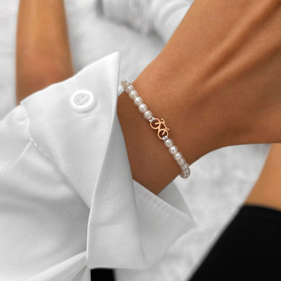 Pearl Rose Bike Bracelet