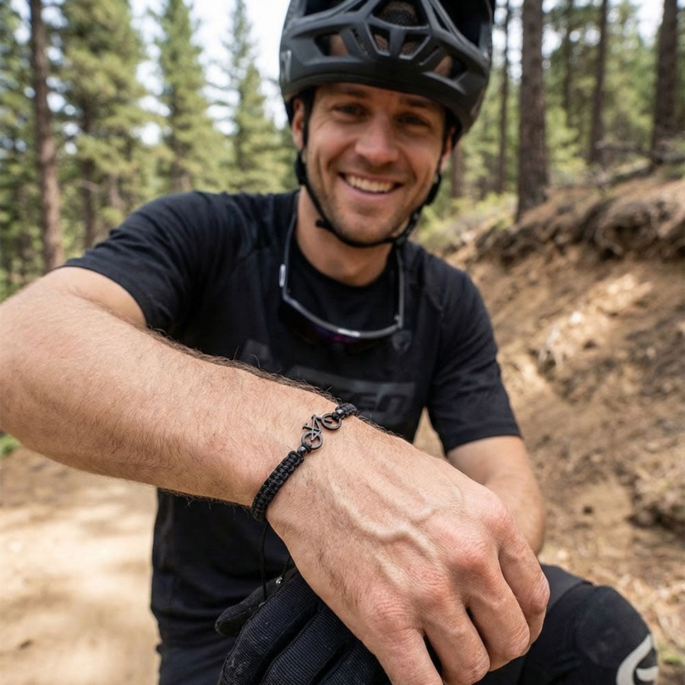 Night Black MTB Braided Armband