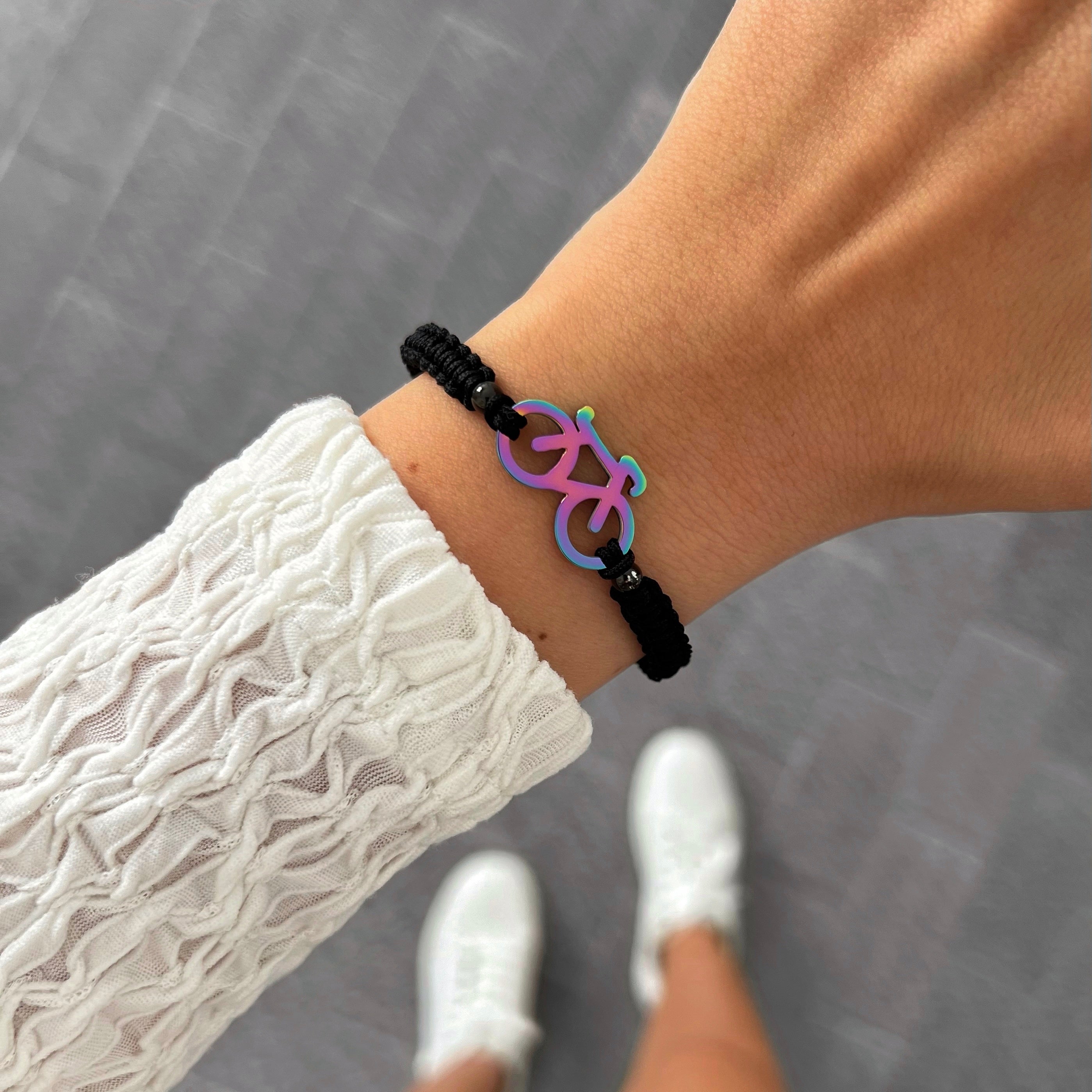 Universe Bike Braided Bracelet