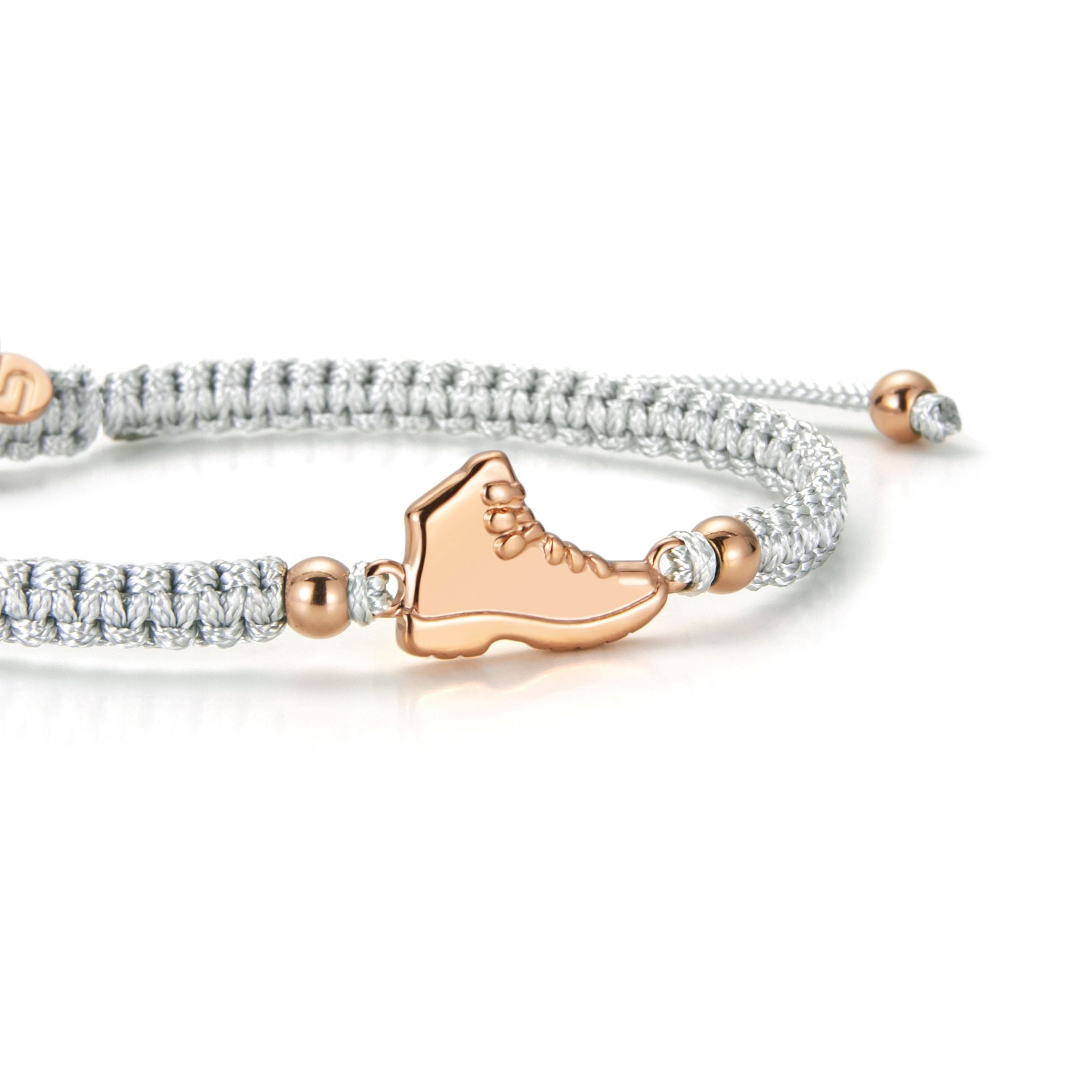 Rose Explorer Grey Braided Bracelet