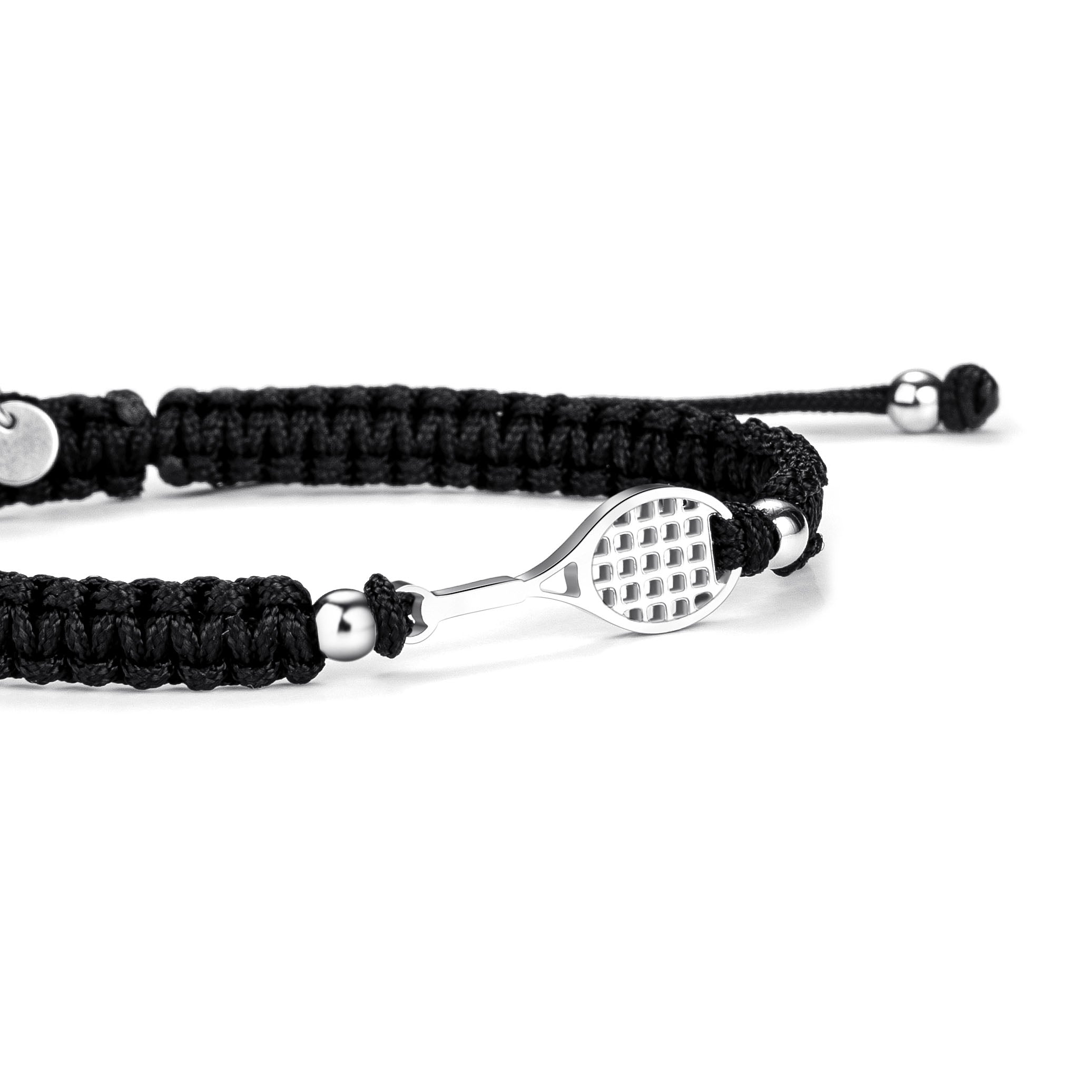 Silver Tennis Braided zapestnica