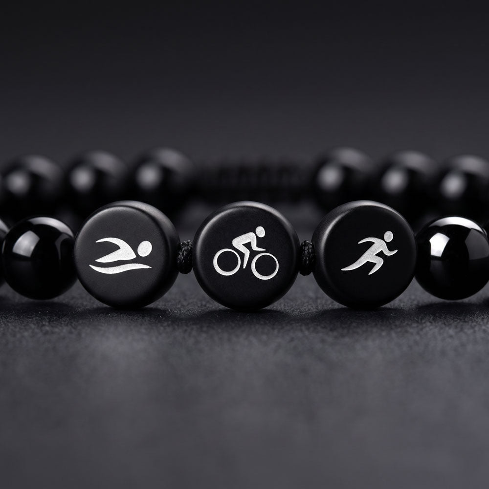 Triathlon Black ID Armband