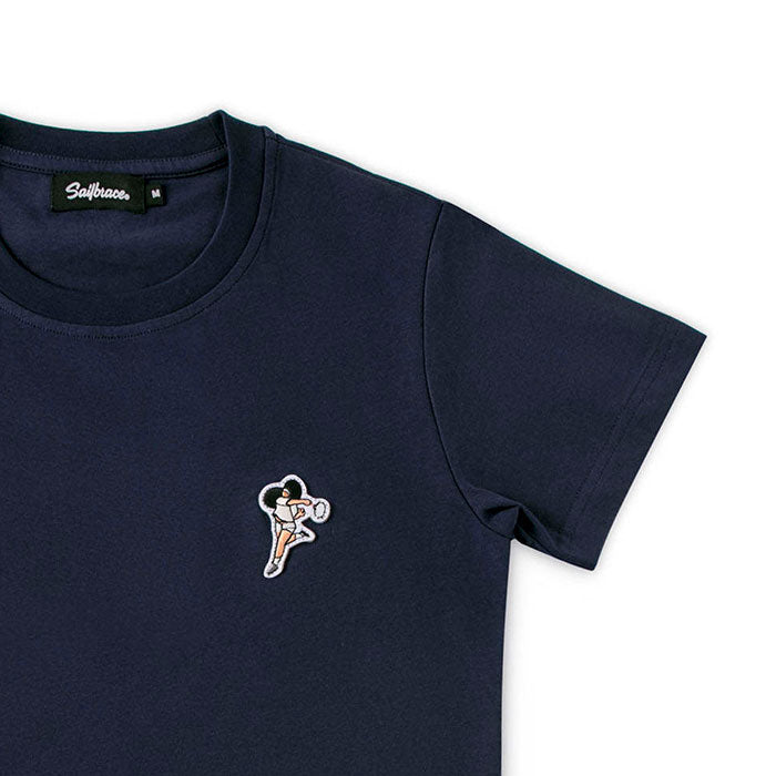 Tennis Beauty T-shirt in navy