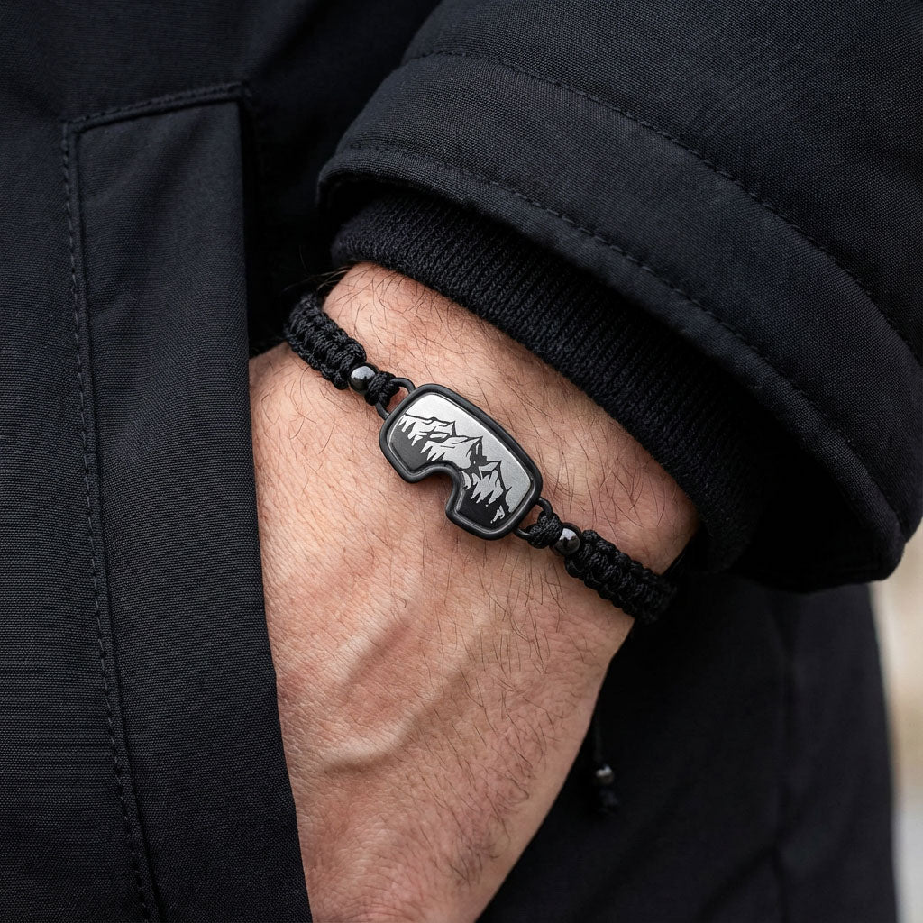 Adventure Snow Goggle Braided Bracelet