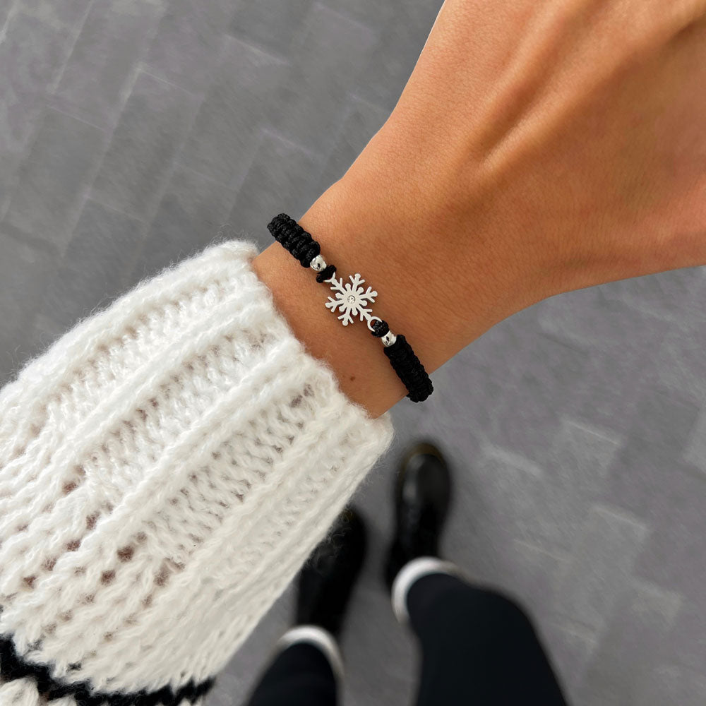 Frost Schneeflocke Geflochtenes Armband