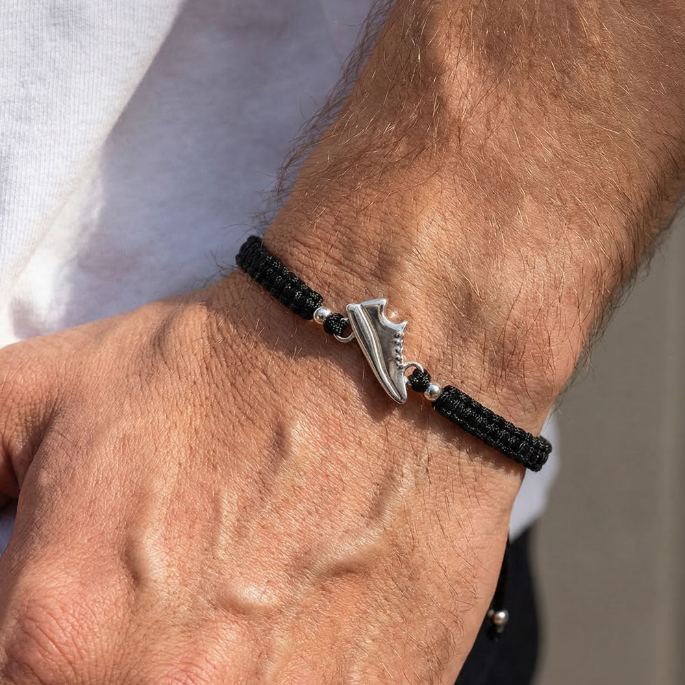 Silver Runner Braided Pulsera