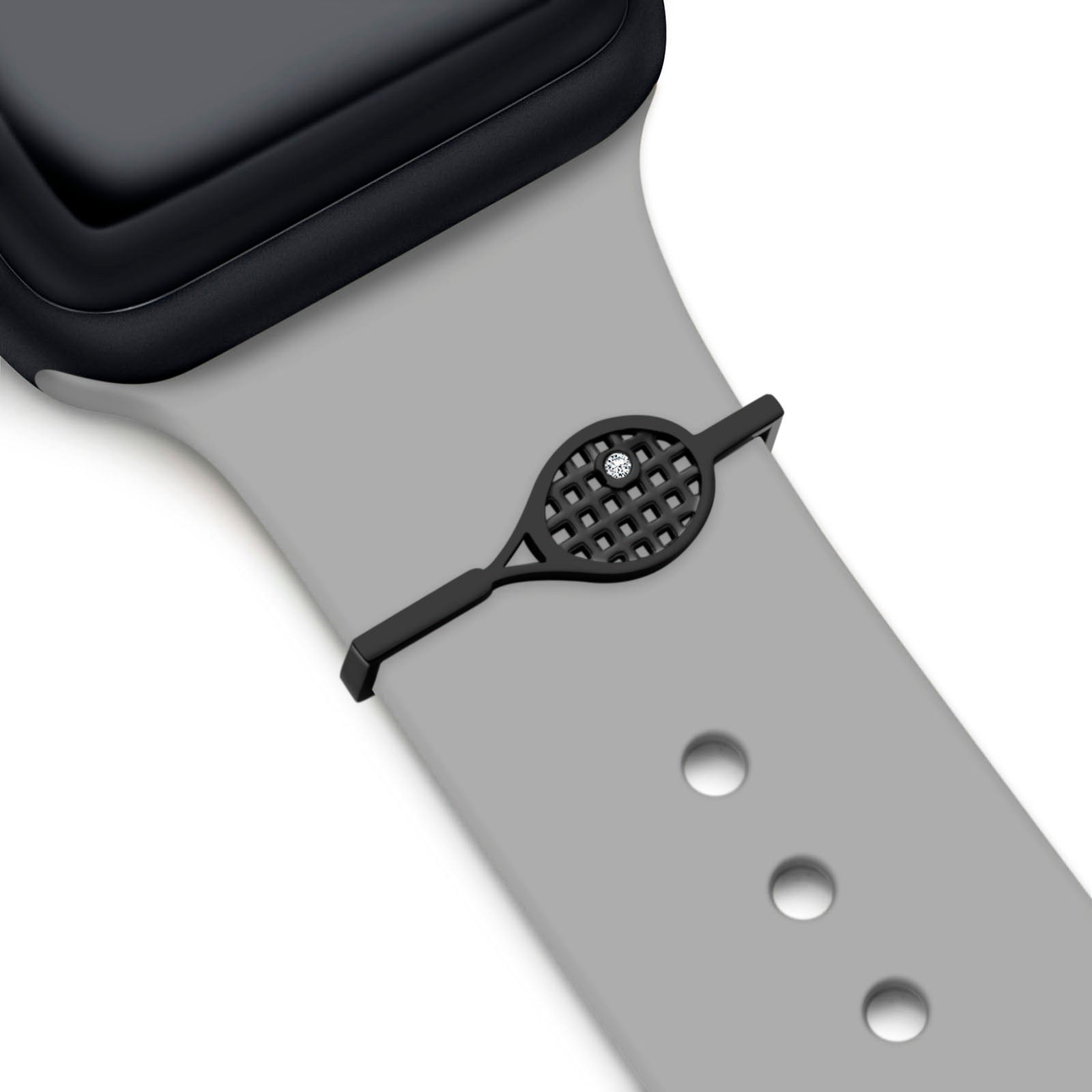 Dije de tenis negro + banda