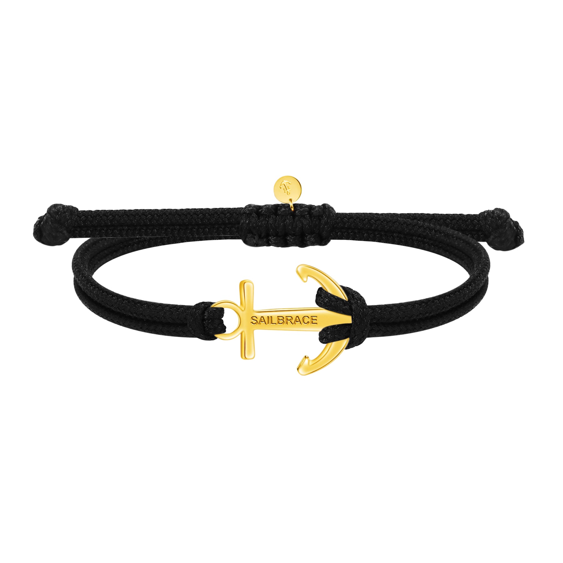 Pulsera Golden Touch Black Anchor