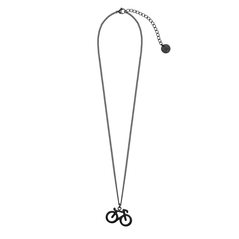 Black Bike Necklace