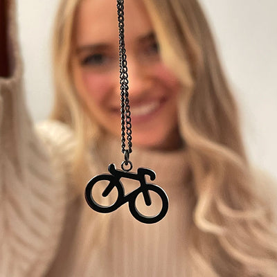 Black Bike Necklace