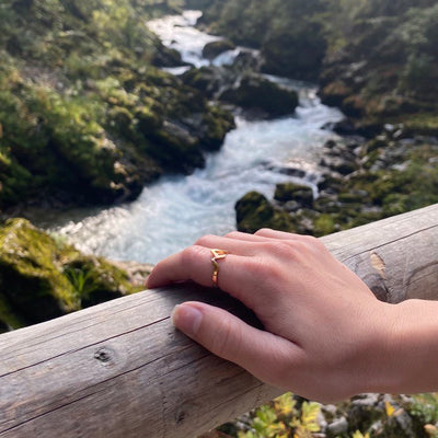 Rose Gold Mountain Ring