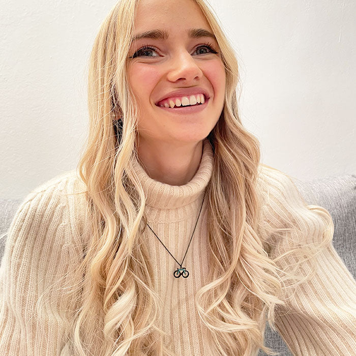 Minz-Fahrrad-Halskette