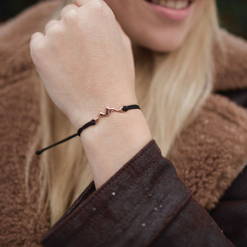 Mountain Rose Gold Bracelet