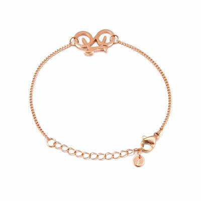 Rose Bike Chain Bracelet