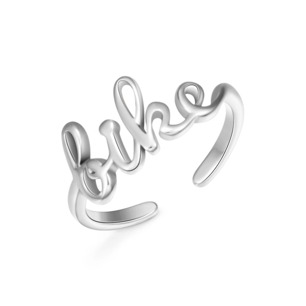 Silver Bike Ring