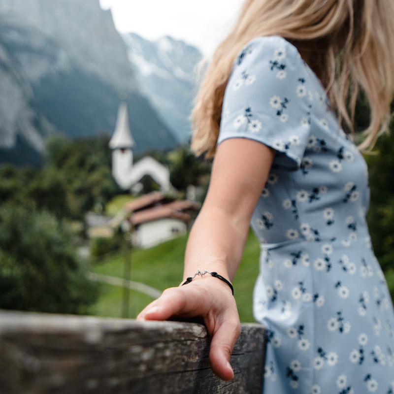 Conjunto de pulsera y anillo Silver Mountain