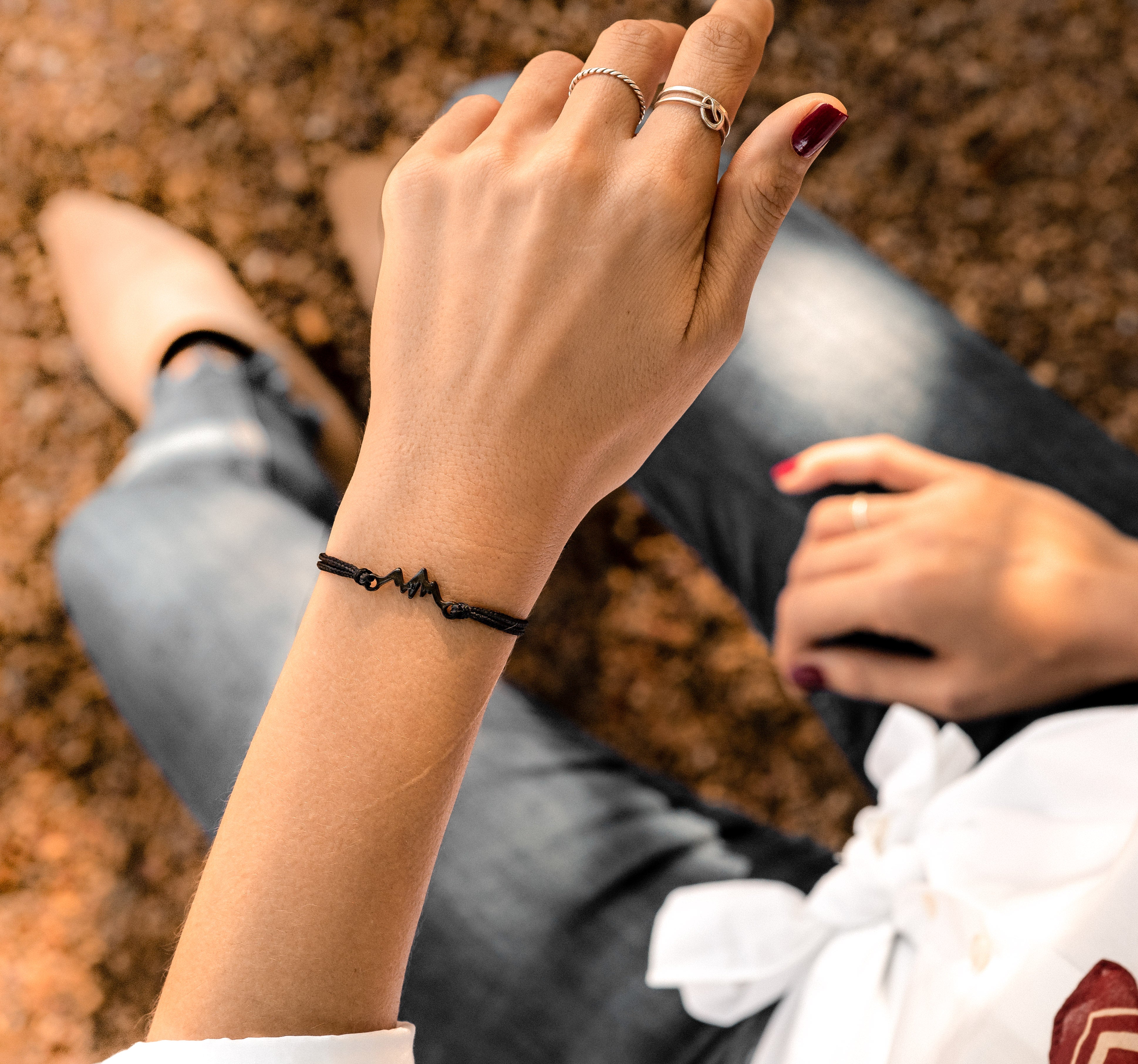 Berg Armband Schwarz Inspiration für Damen