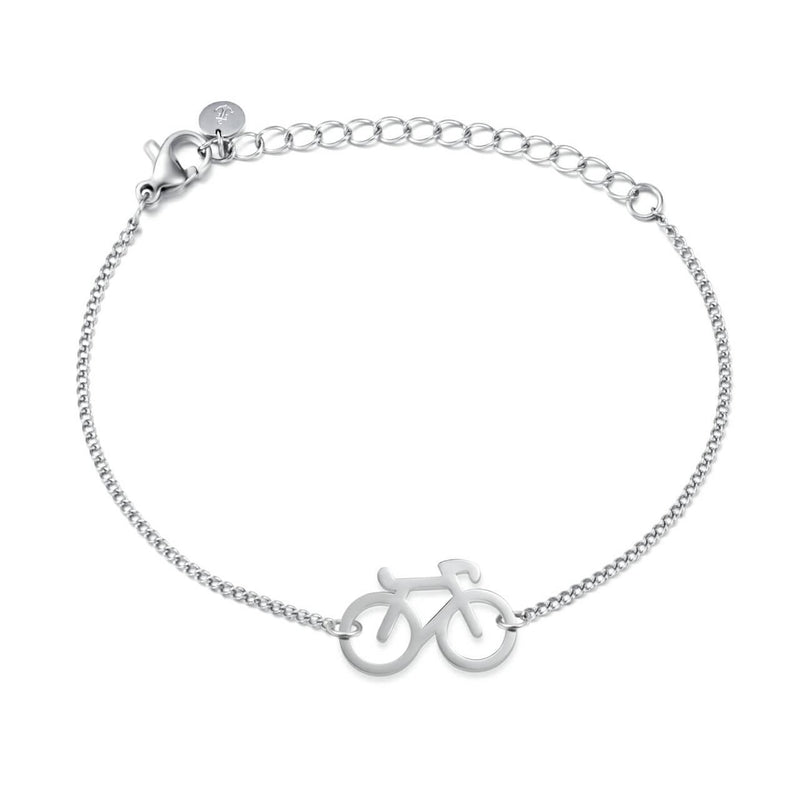 Silver Bike Chain Bracelet